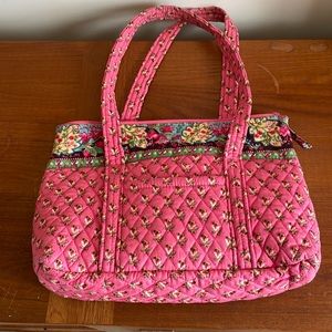Pink pansy print Vera Bradley bag
